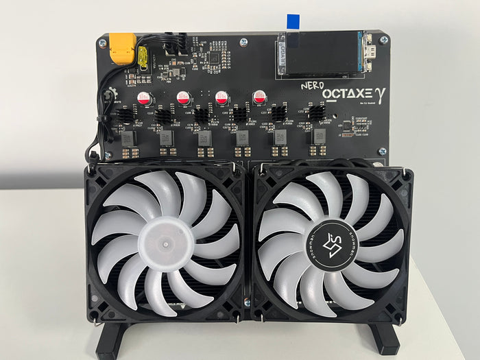2026 New Miner NerdOctaxeY Rev3.1 12T With PSU BTC Solo Miner Nerd Octaxe 12T Lucky Miner Dual Fans Nerdqaxe++ 12T In Stock